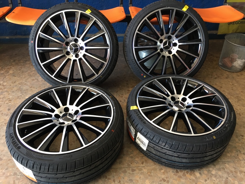 JUEGO DE LLANTAS DE 17 PULGADAS 5x112 VALIDAS MERCEDES WW AUDI - Max!!  Neumáticos